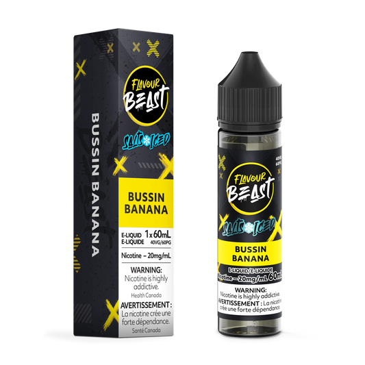 Flavour Beast E-Liquid â€“ Bussin Banana Iced (60mL)