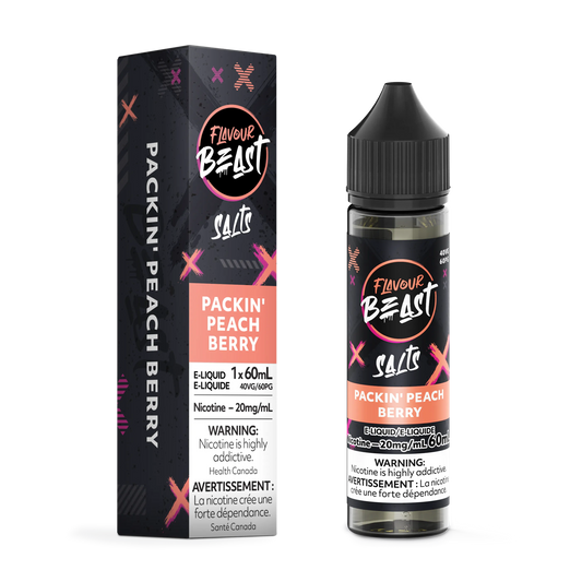 Flavour Beast E-Liquid â€“ Packin' Peach Berry (60mL)