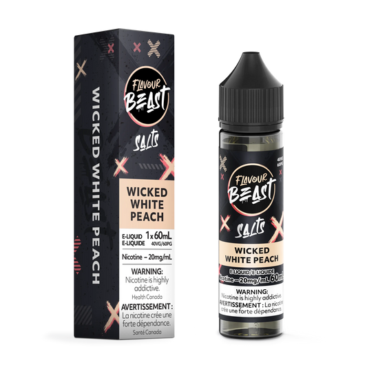 Flavour Beast E-Liquid â€“ Wicked White Peach (60mL)