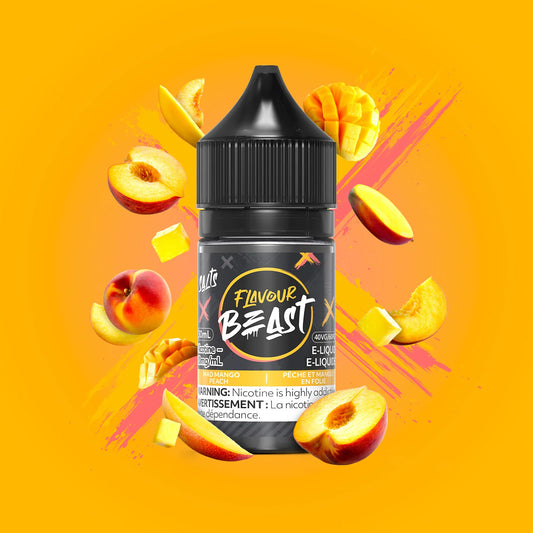 Flavour Beast Salts E-Liquid - Mad Mango Peach 30ml