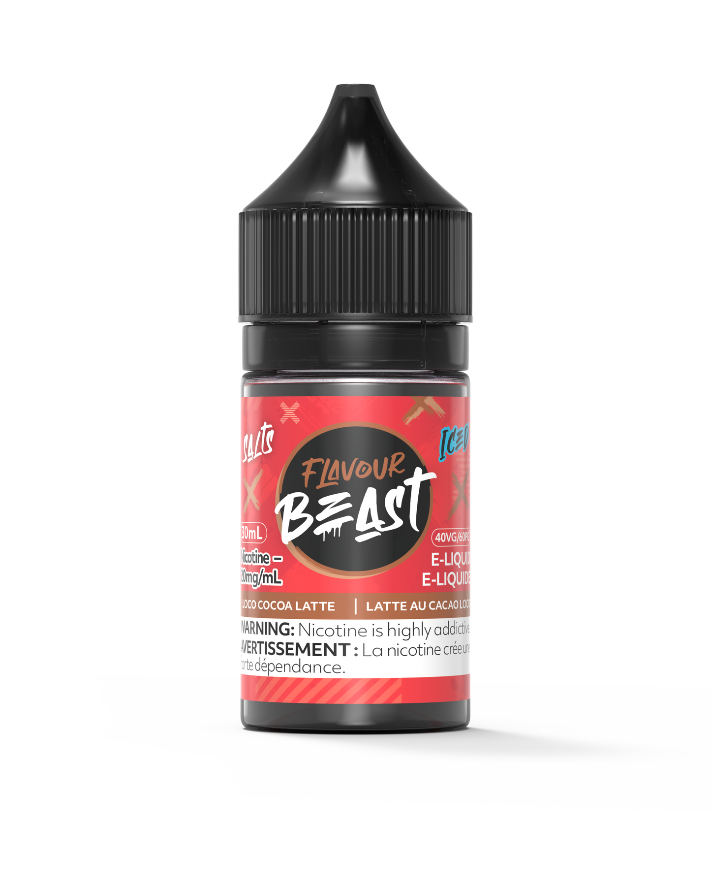 Flavour Beast Salts Iced E-Liquid - Loco Cocoa Latte 30ml