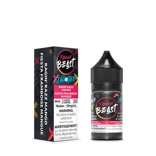 Flavour Beast E-Liquid â€“ Ragin Razz Mango Iced (30mL)