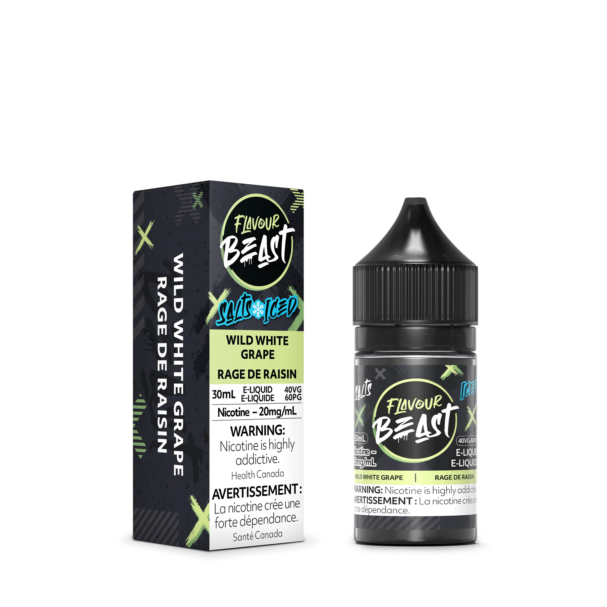 Flavour Beast E-Liquid â€“ Wild White Grape Iced (30mL)