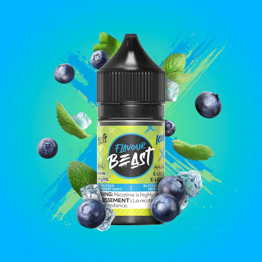 Flavour Beast E-Liquid â€“ Blessed Blueberry Mint Iced (30mL)