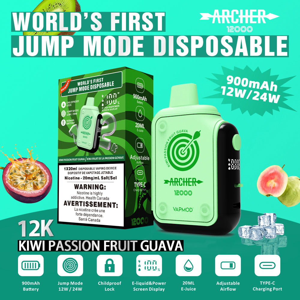 Archer - Kiwi Passion Fruit Guava 12K