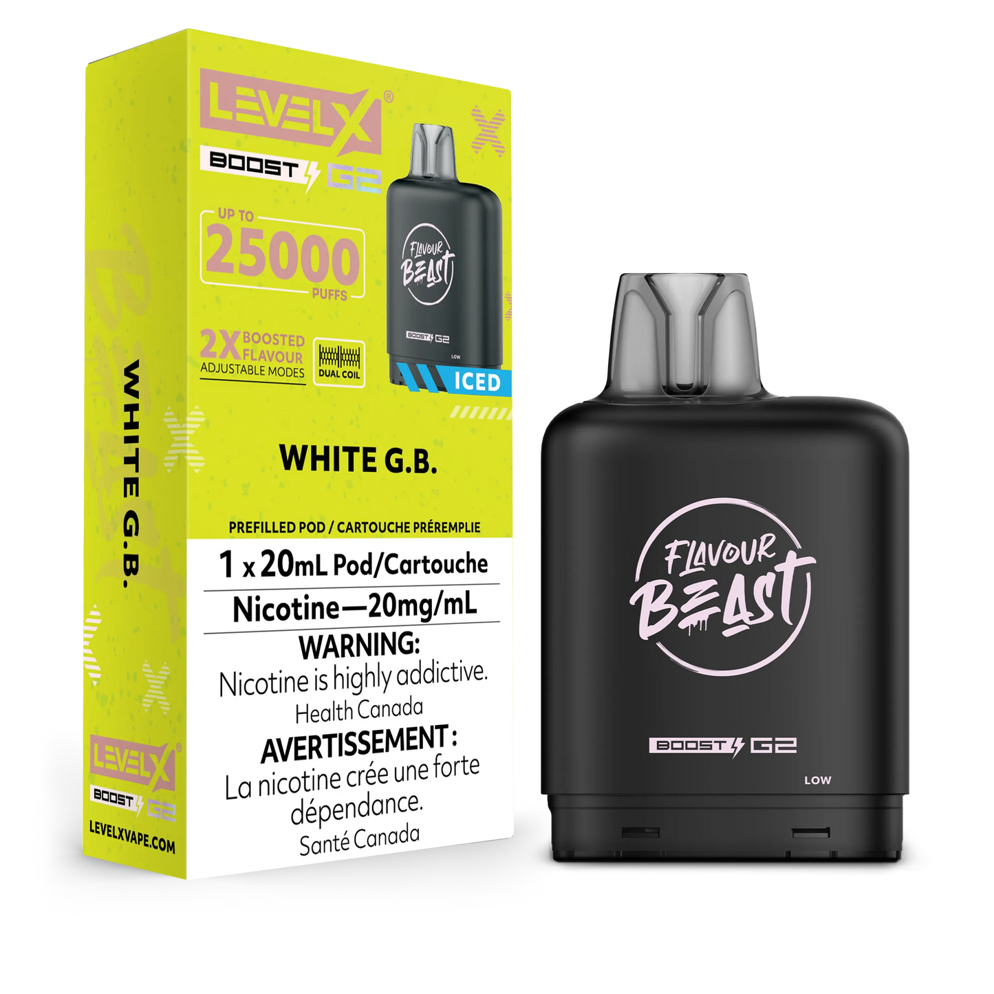 Level X FB Boost G2 White G.B. Iced