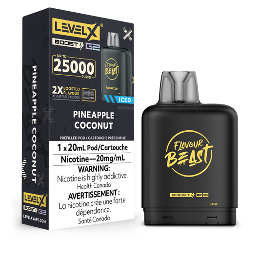 Level X FB Boost G2 Pineapple Coconut Iced