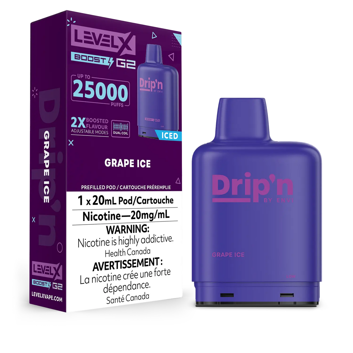 Level X Drip'n Boost G2 Grape Ice