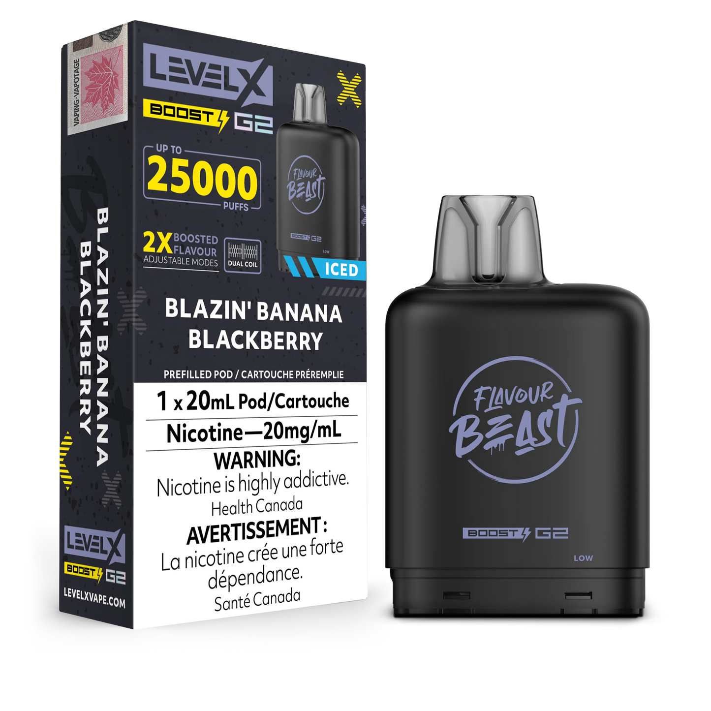 Level X FB Boost G2 Blazin' Banana Blackberry Iced