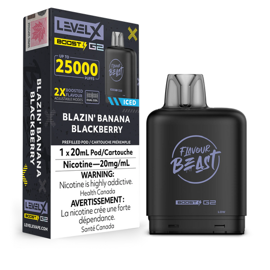 Level X FB Boost G2 Blazin' Banana Blackberry Iced