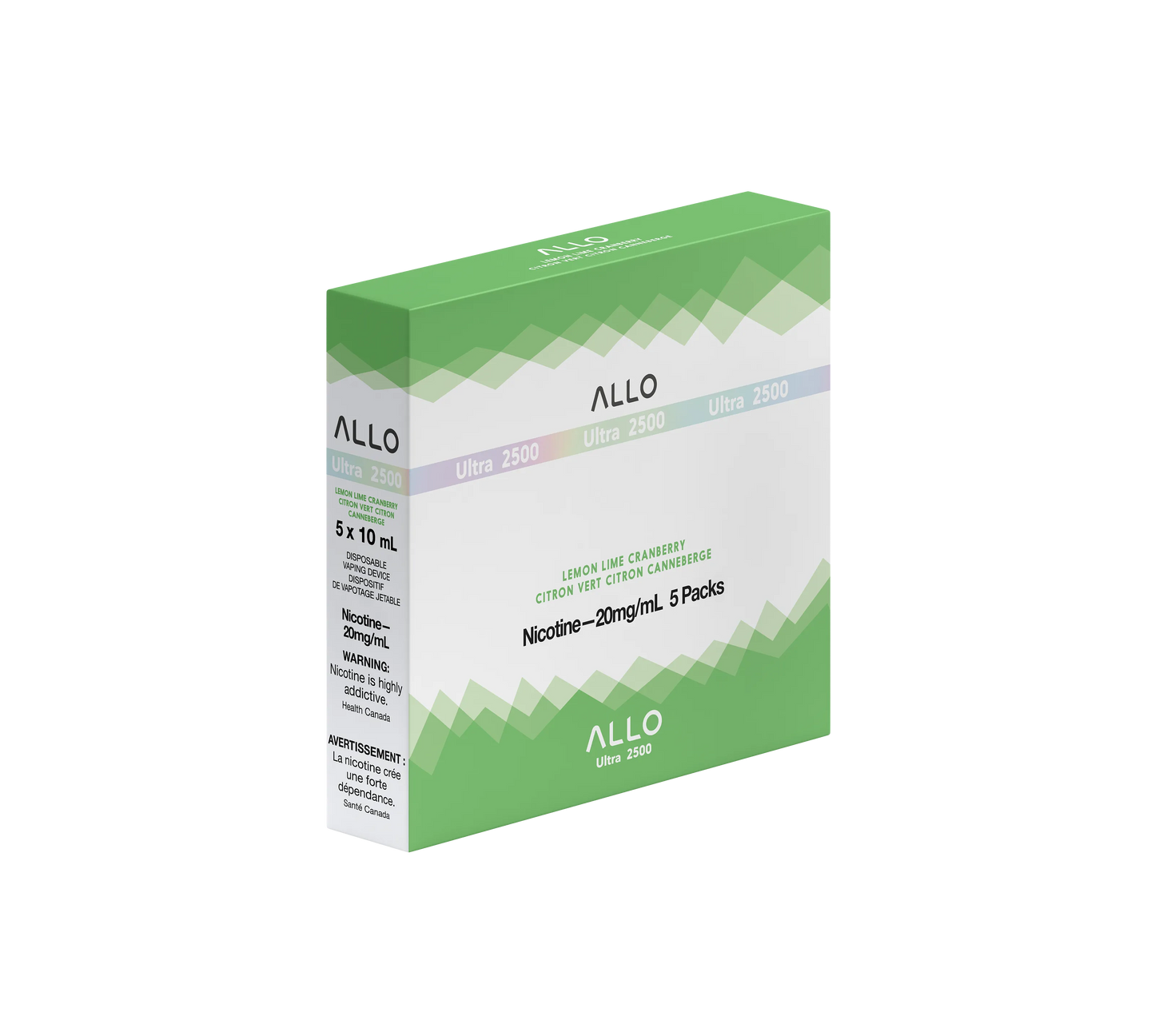 Allo Ultra Lemon Lime Cranberry 2500