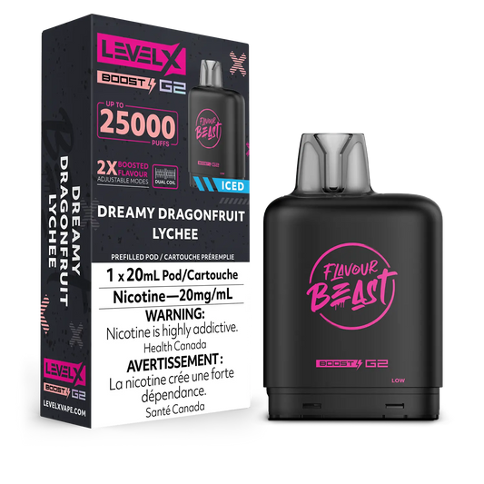 Level X FB Boost G2 Dreamy Dragonfruit Lychee Iced