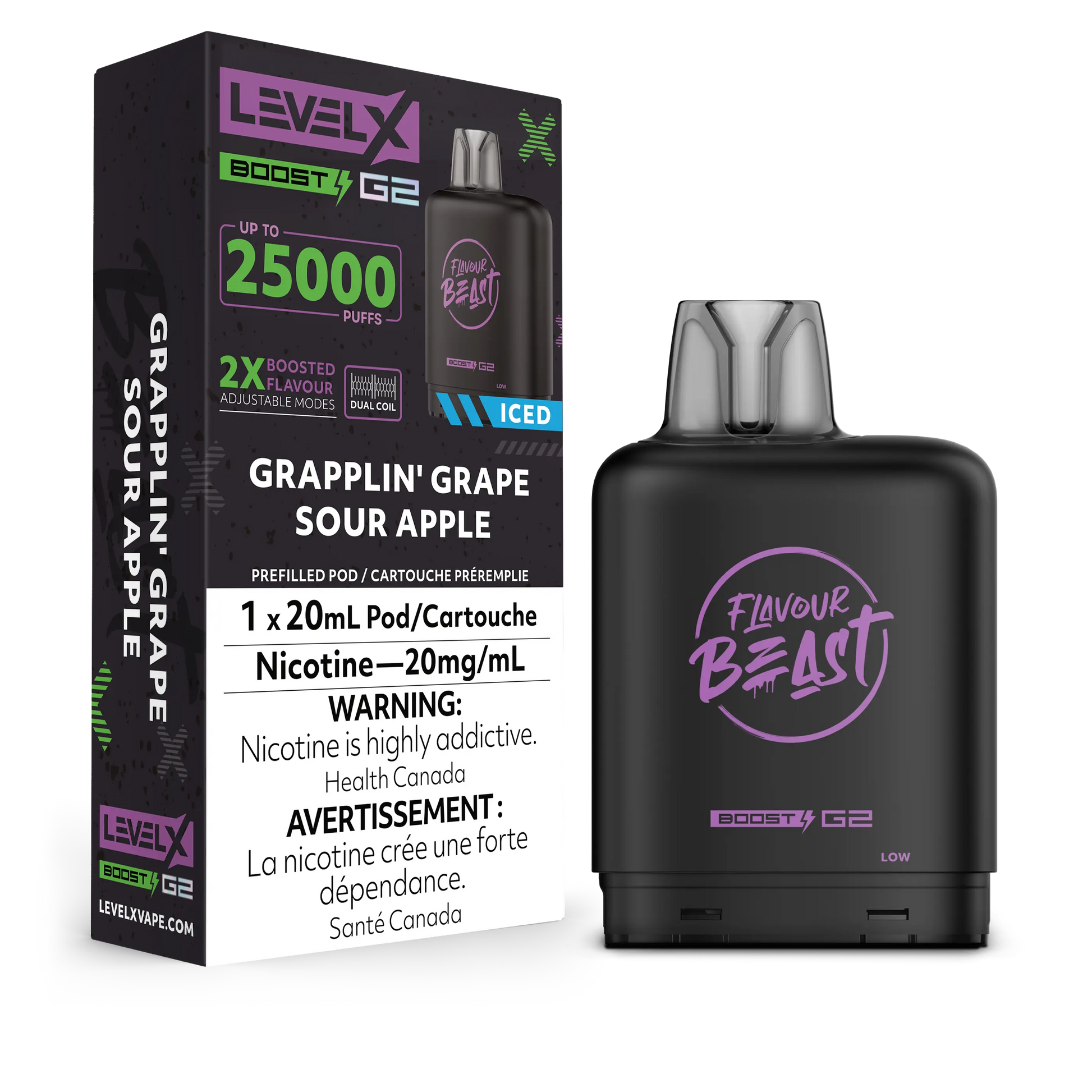 Level X FB Boost G2 Grapplin' Grape Sour Apple Iced