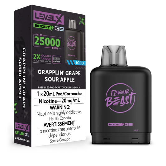 Level X FB Boost G2 Grapplin' Grape Sour Apple Iced