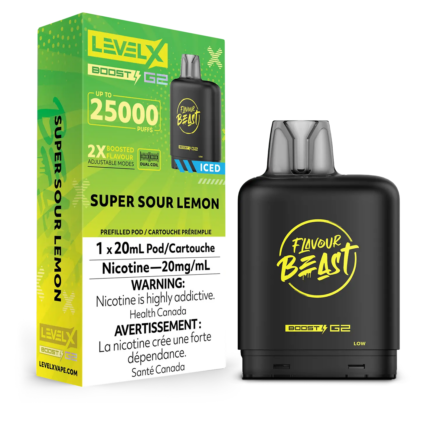 Level X FB Boost G2 Super Sour Lemon Iced