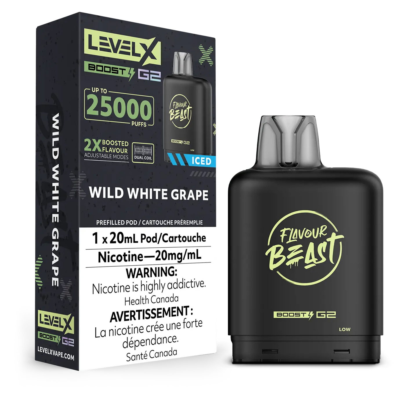 Level X FB Boost G2 Wild White Grape Iced