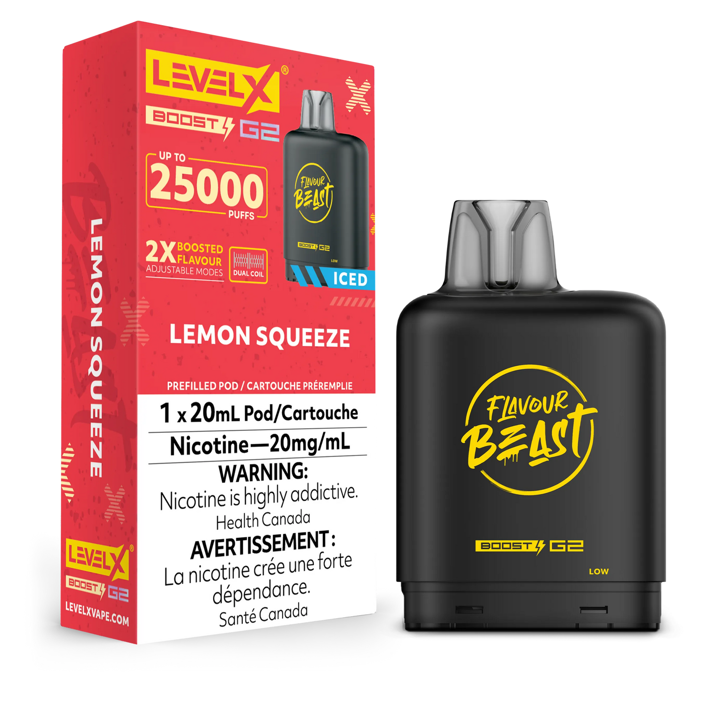 Level X FB Boost G2 Lemon Squeeze Iced