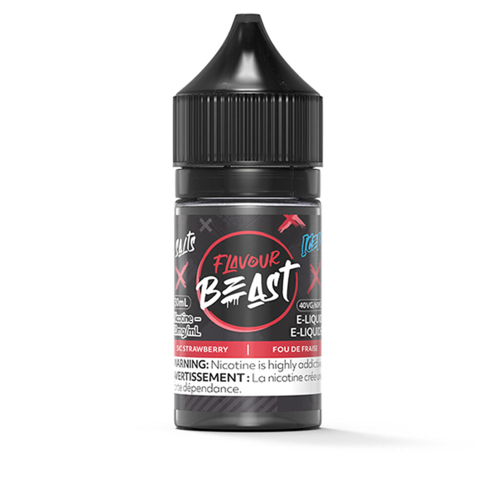 Flavour Beast Salts Iced E-Liquid - Sic Strawberry 30ml