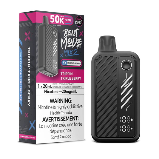 Flavour Beast Mode Max 2 Trippin Triple Berry