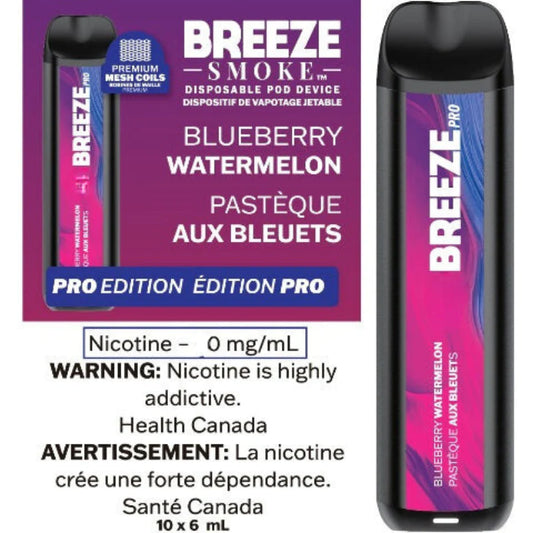Breeze Pro Zero Nic - Blueberry Watermelon
