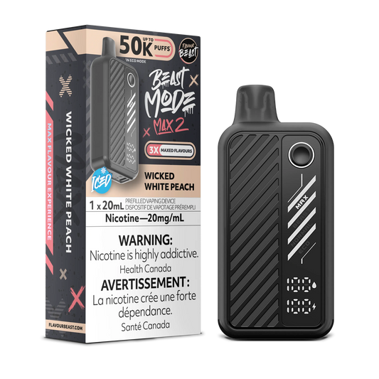 Flavour Beast Mode Max 2 Wicked White Peach
